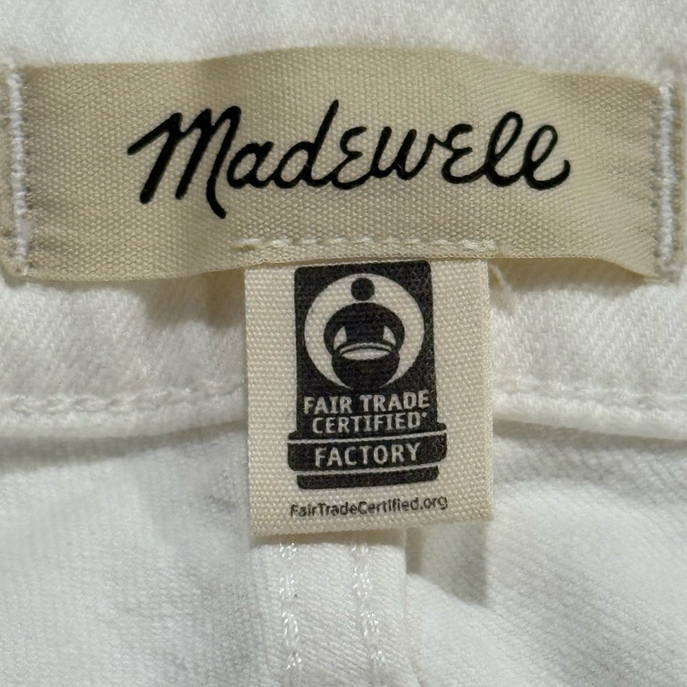 Madewell The Curvy Perfect Vintage White High Rise Jeans Women’s Size 18w New - Picture 8 of 10